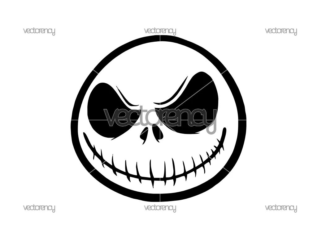 Jack Skellington Nightmare Before Christmas DXF PNG EPS SVG