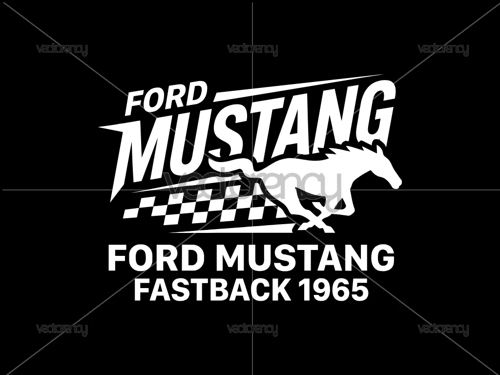 Ford Mustang T Shirt Design Premium