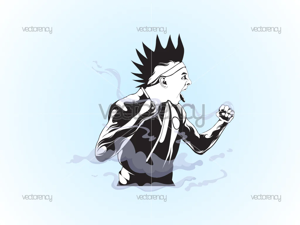 Eli Hawk Cobra Kai Vector Image Illustration SVG