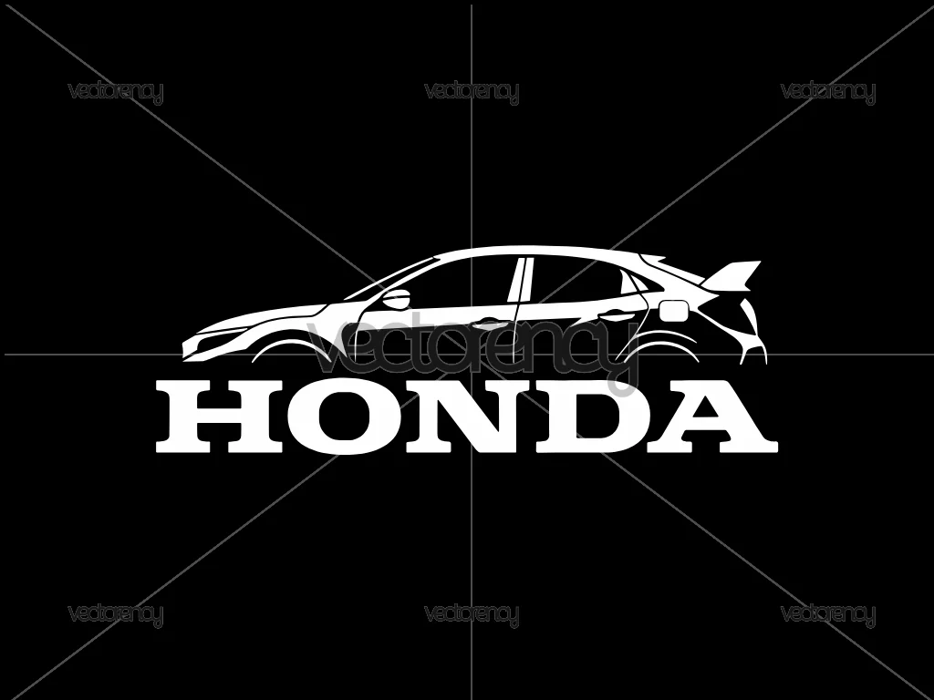 Honda Sticker File Cutting Cricut Silhouette Cameo SVG