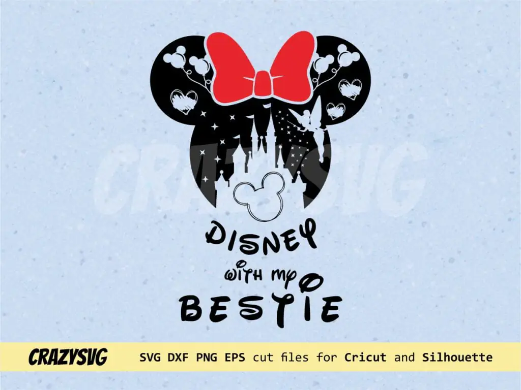 Disney Trip with my Bestie SVG Family Trip Design Shirt PNG