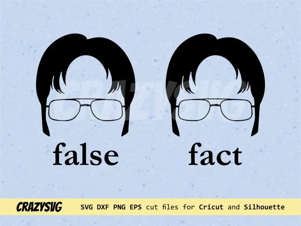 The Office False Fact SVG Cricut File