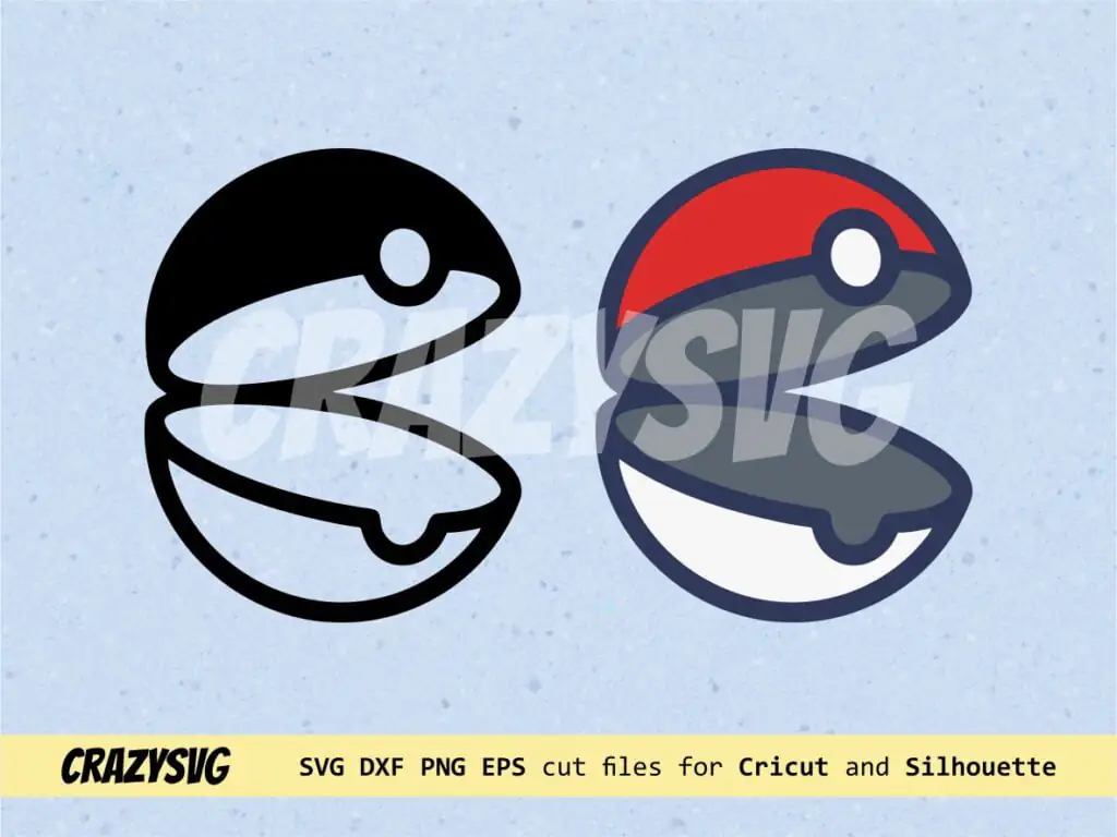 Open Pokeball SVG