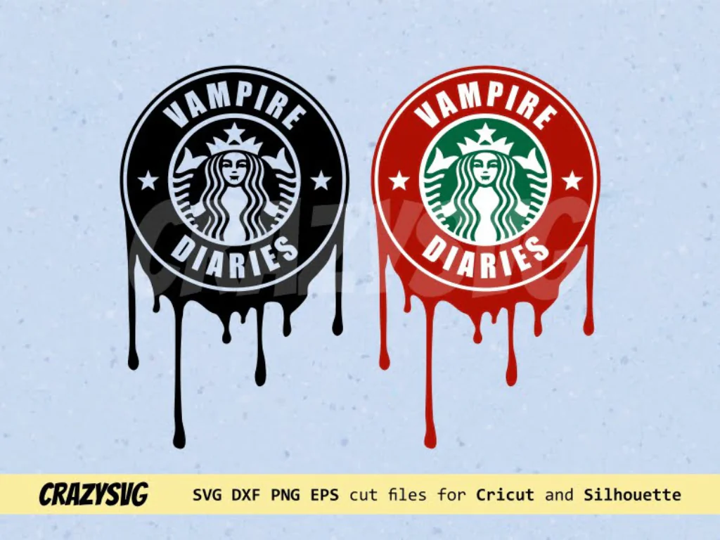 Vampire Diaries Starbucks Logo SVG Cricut