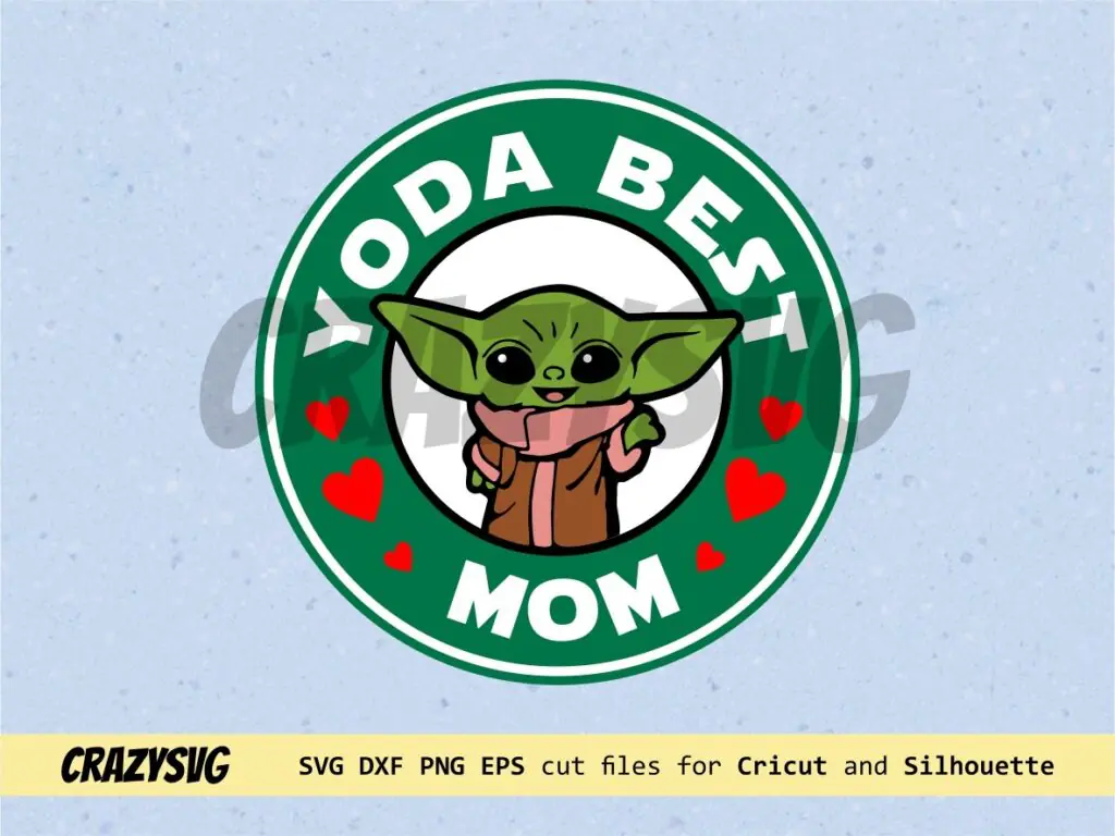 Baby Yoda Best Mom SVG Cut File