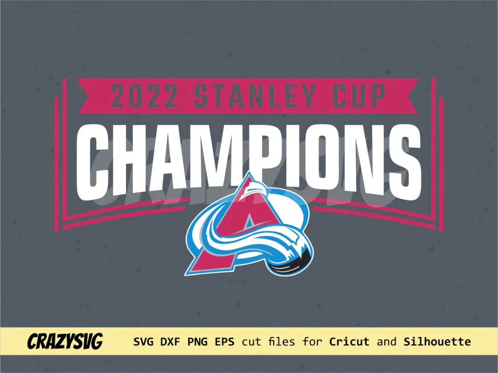 Stanley Cup Champions SVG Colorado Avalanche