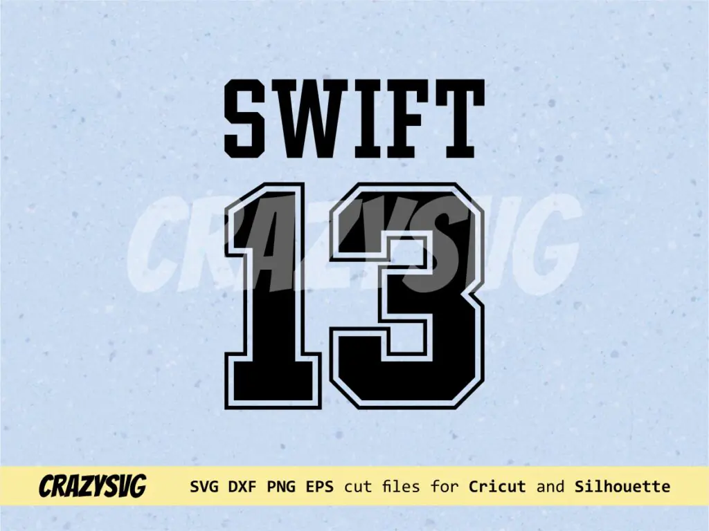 Taylor Swift 13 SVG