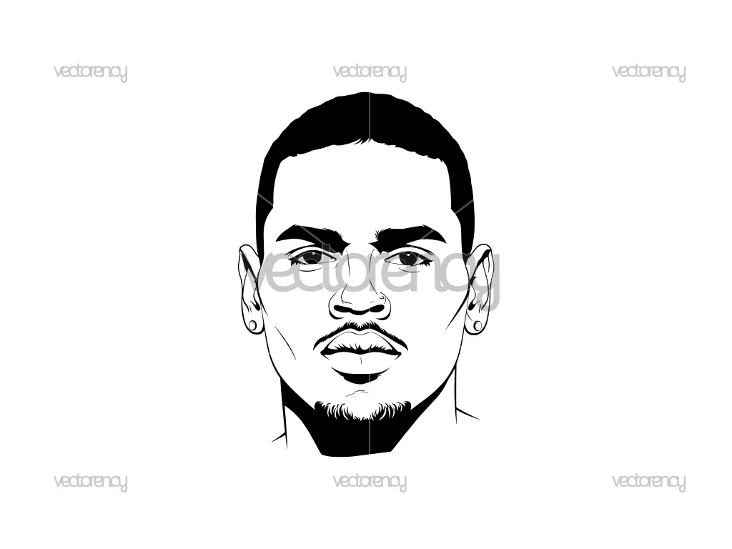 Chris Brown SVG PNG