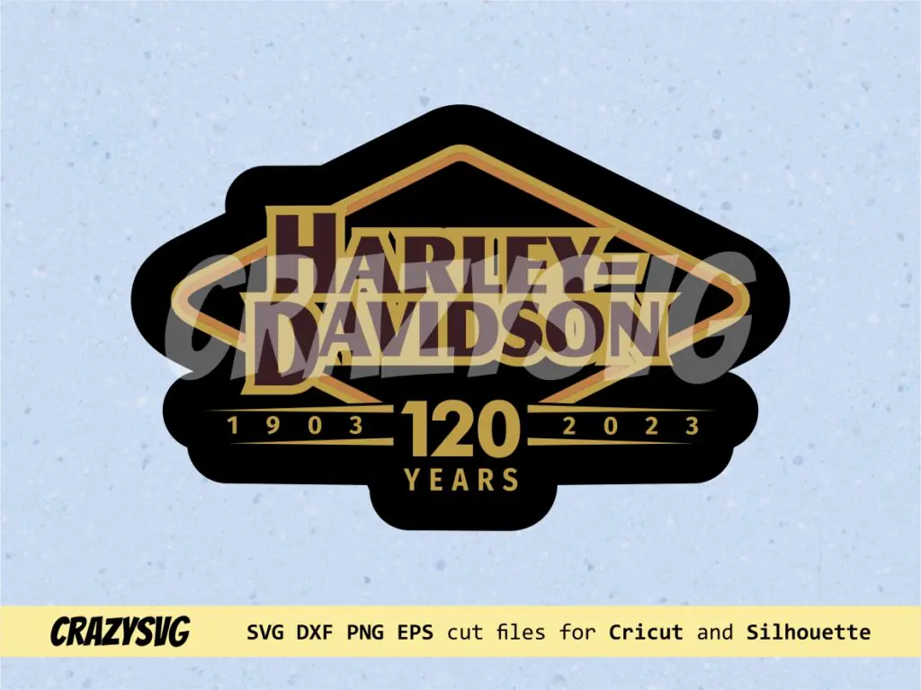 Harley Davidson Anniversary 120 SVG Vector