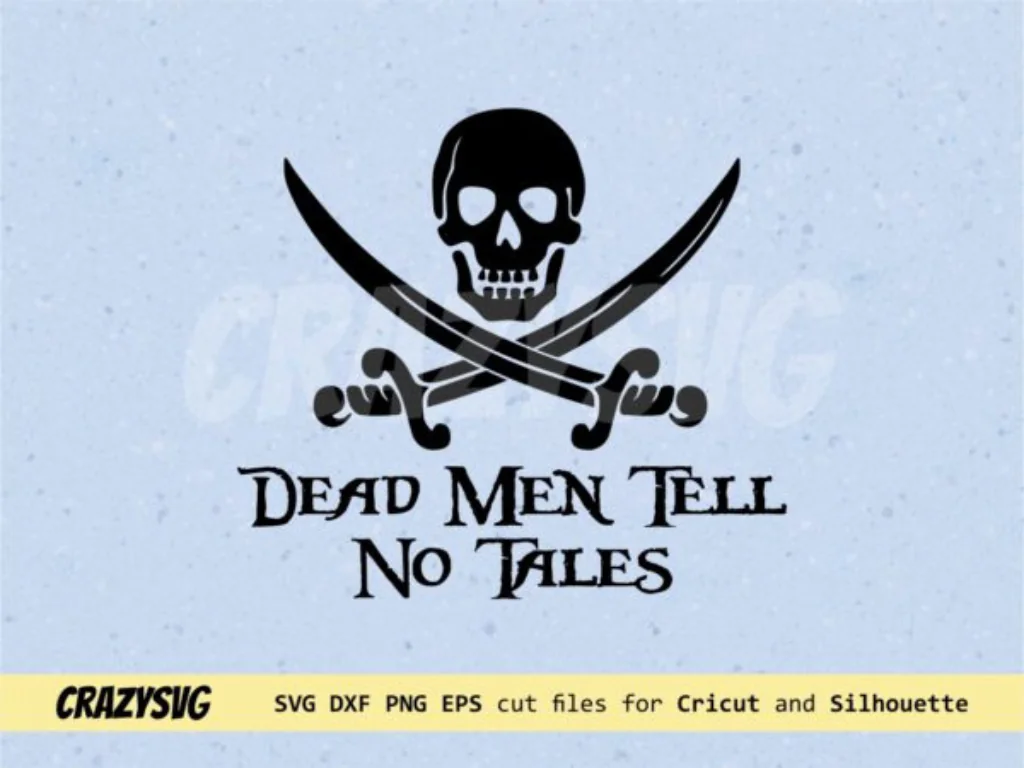 Targa Metallica Decorativa "Dead Men Tell No Tales" - 20x30 Cm, In Alluminio, Vintage Per Parete, Interno Ed Esterno, Regalo Originale