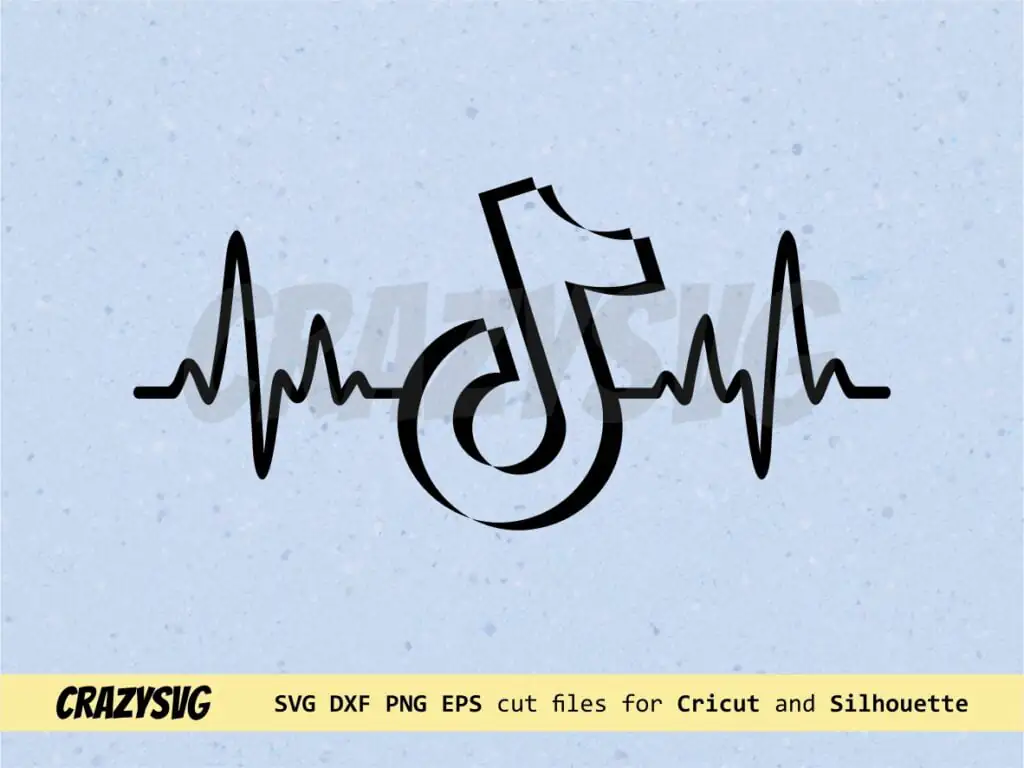 Tiktok Heart Rate SVG PNG Cricut