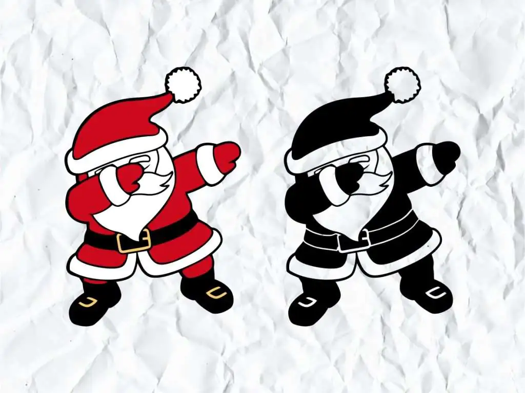 Santa Dabbing SVG