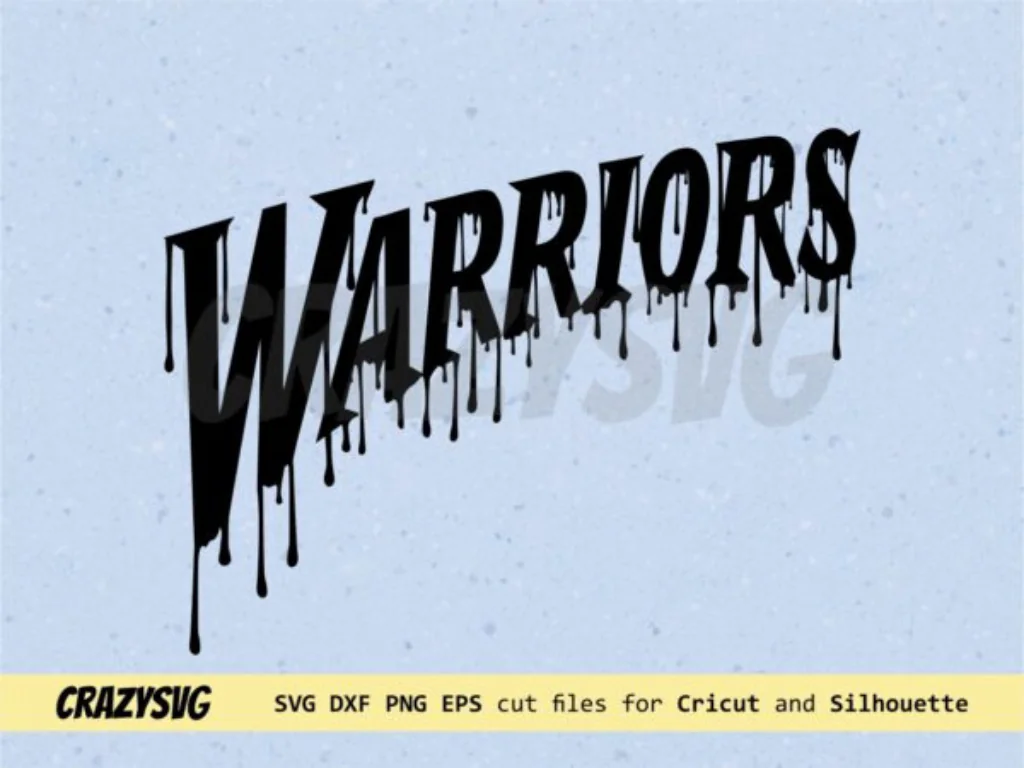 Warriors Drip Dropped SVG PNG