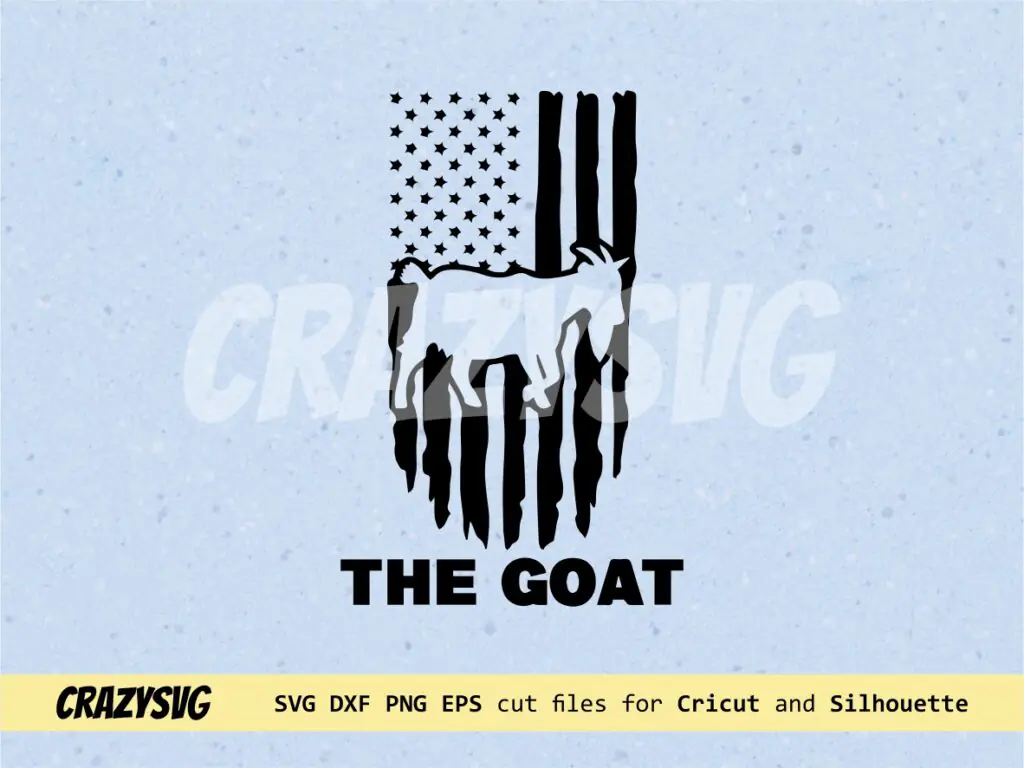 Goat Hunter SVG American Flag Hunter