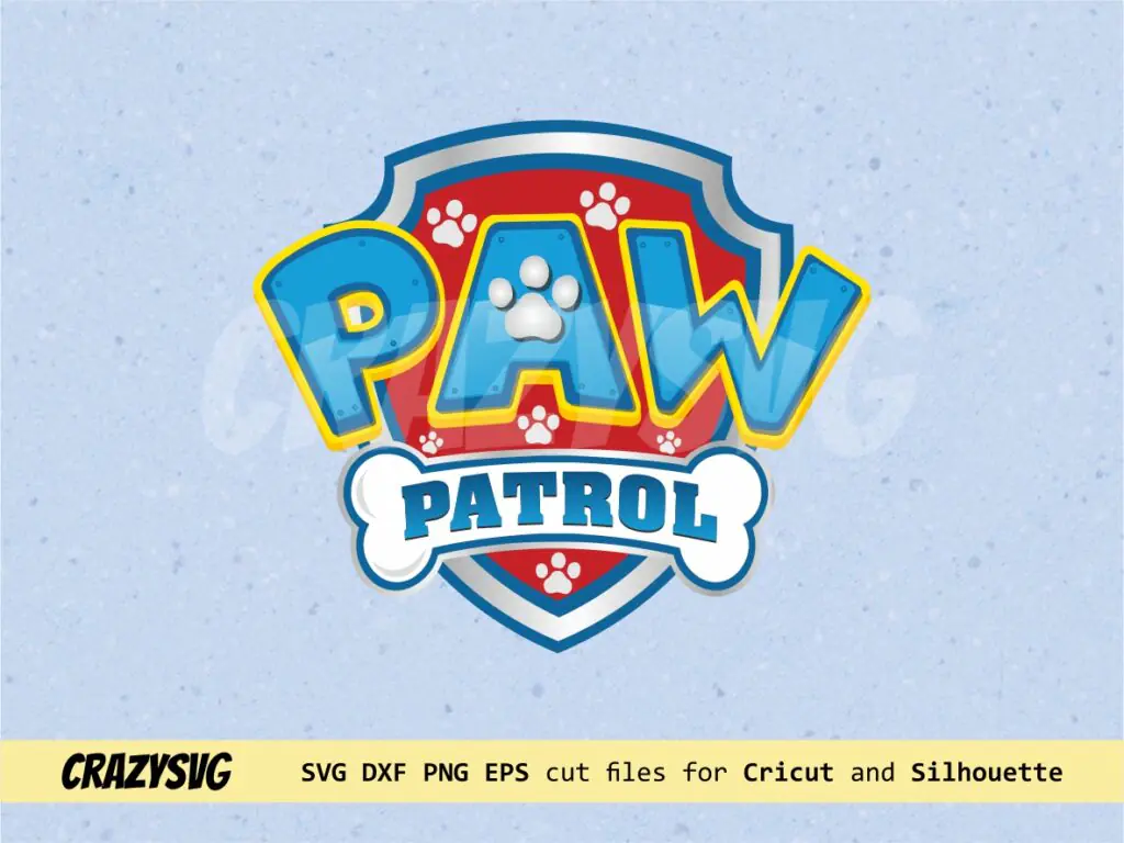 Logo Paw Patrol Birthday Party SVG Cricut