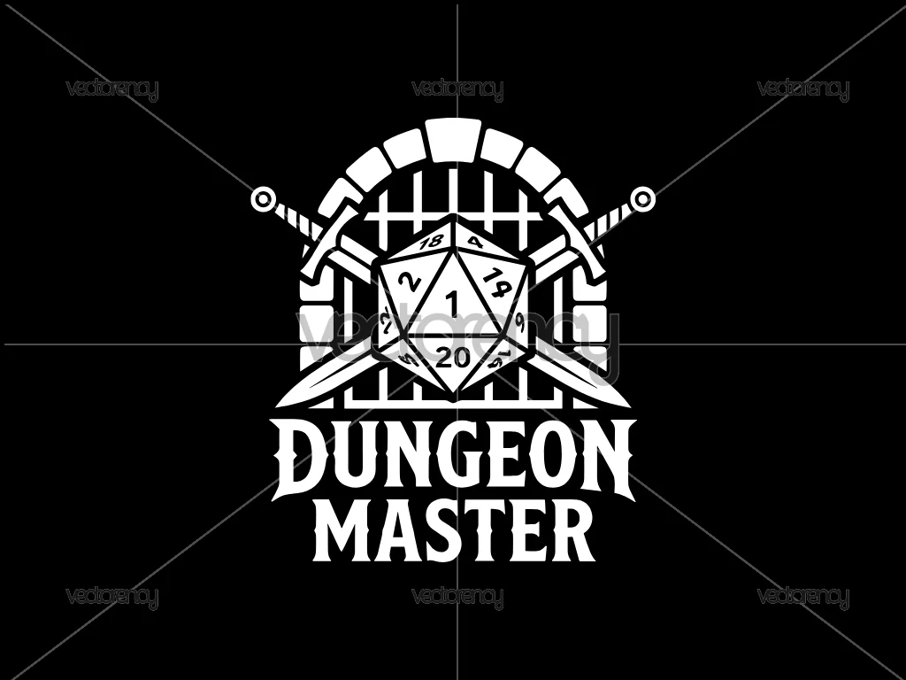 Dungeons and Dragons Design SVG Vector PNG Dice DND