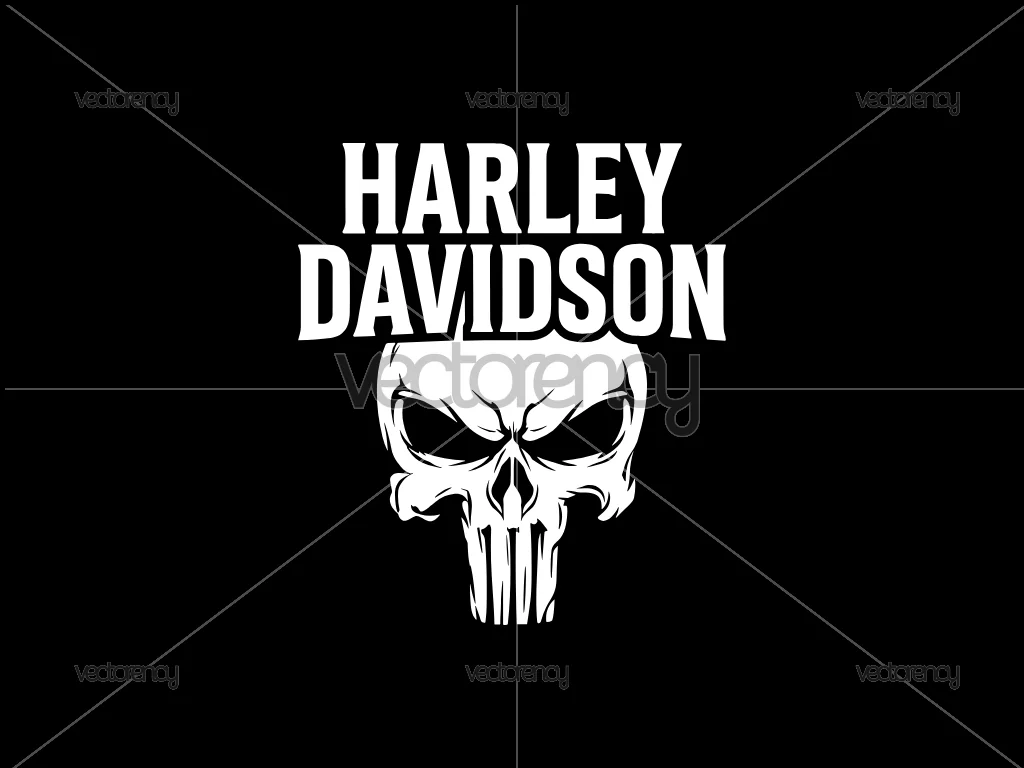 Skull Harley Davidson SVG