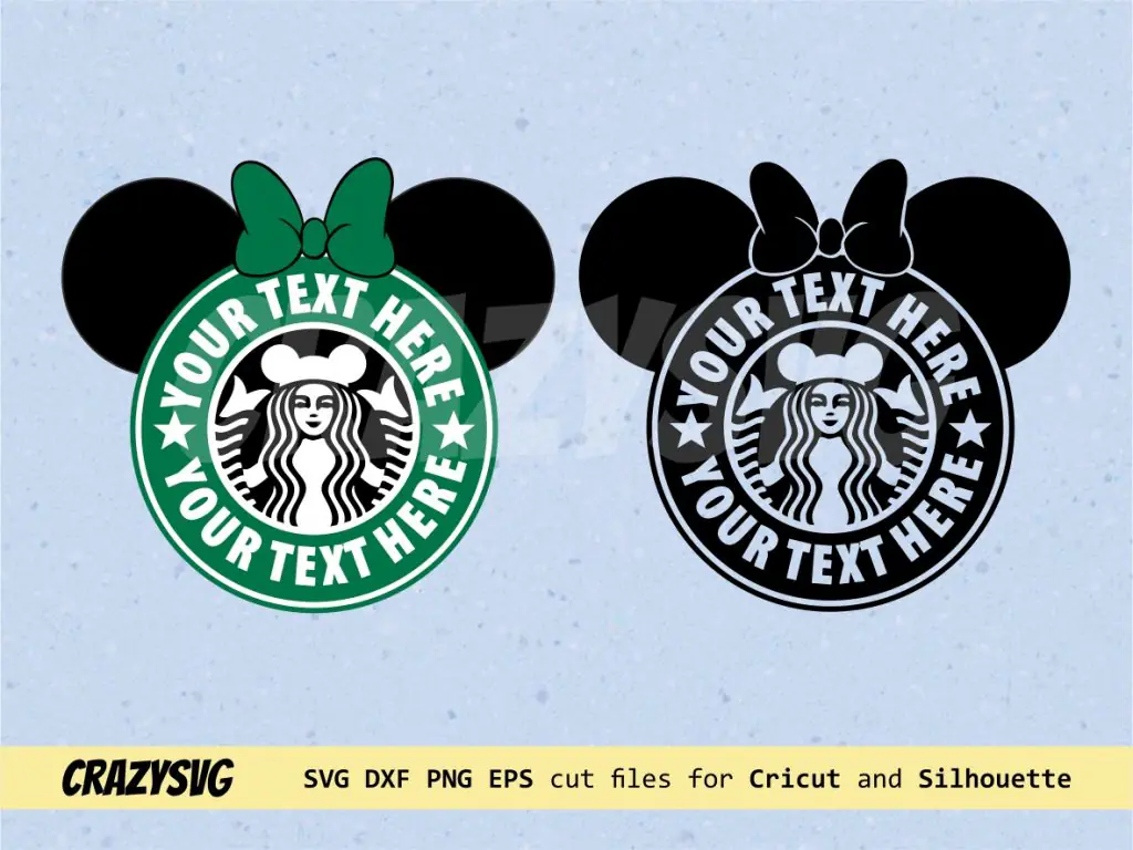 Starbucks Disney Logo Customised SVG