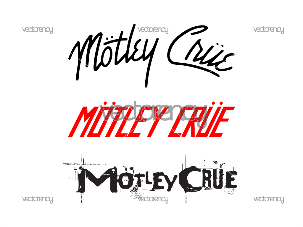 3 Motley Crue Band Logo Vector SVG
