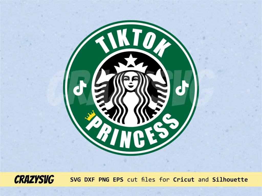 Starbucks Logo TikTok Princess SVG