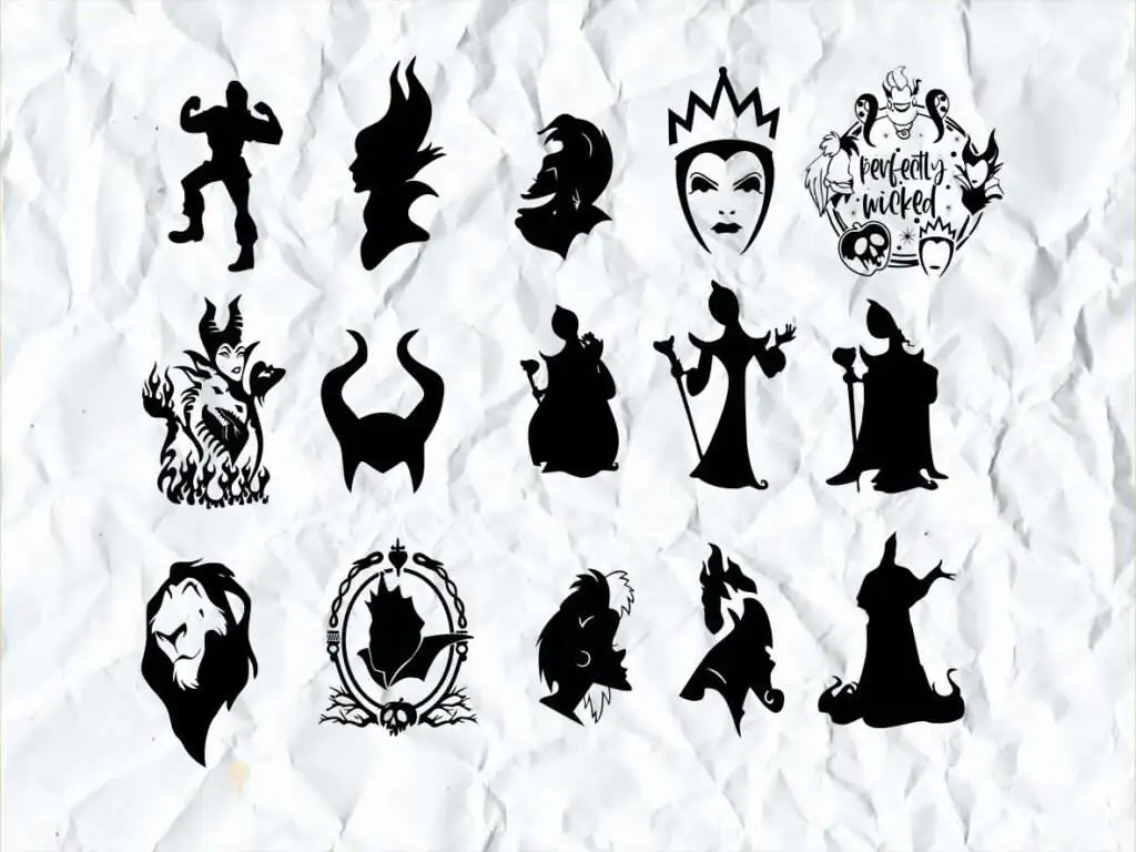 Disney Villains SVG Bundle