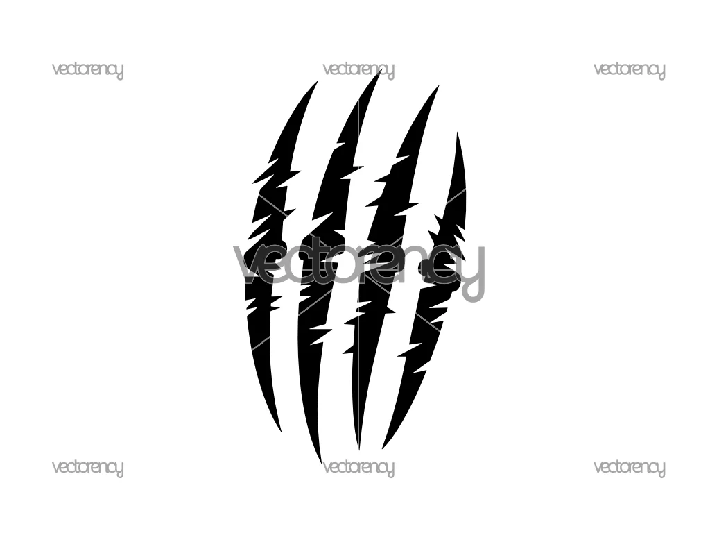 Claw Marks SVG Cut File