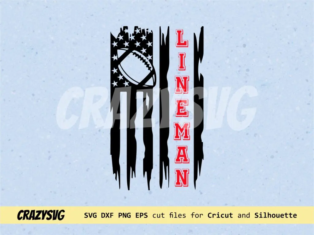 Lineman American Football SVG Cricut