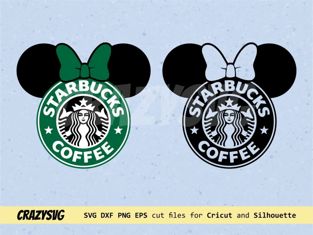 Minnie Starbucks Coffee Logo SVG