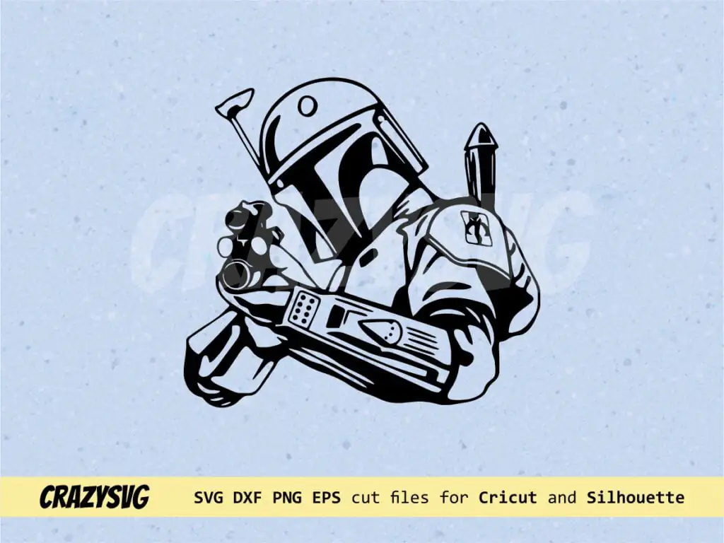 Boba Fett SVG Logo Clipart