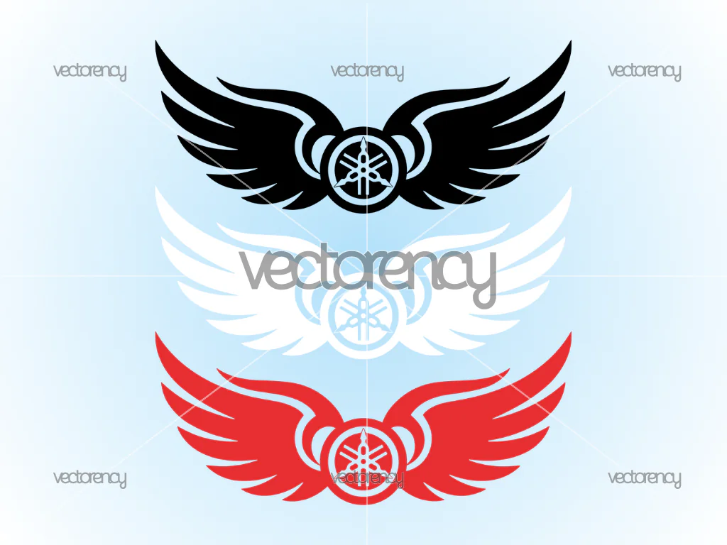 Yamaha Wings Decal Sticker Vector File SVG PNG EPS