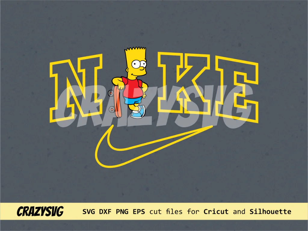 Bart Simpson Nike SVG