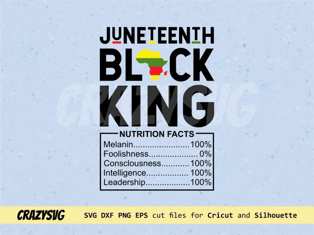 Black Dad Fathers Day Black King SVG Juneteenth SVG