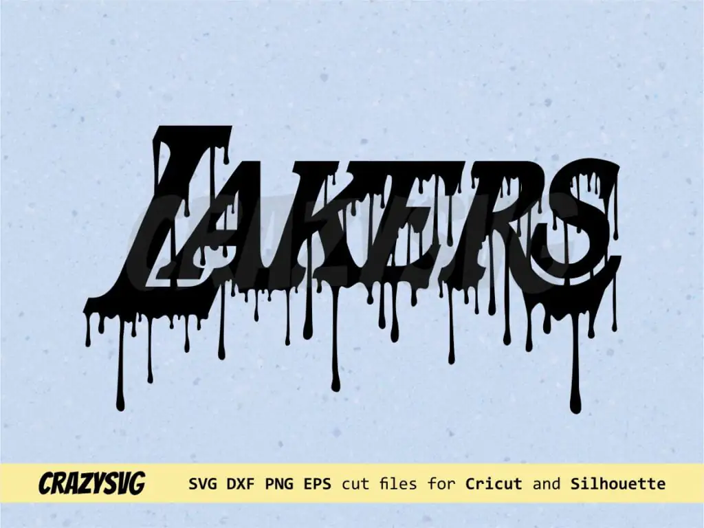 LA Lakers Drip Dropped SVG PNG