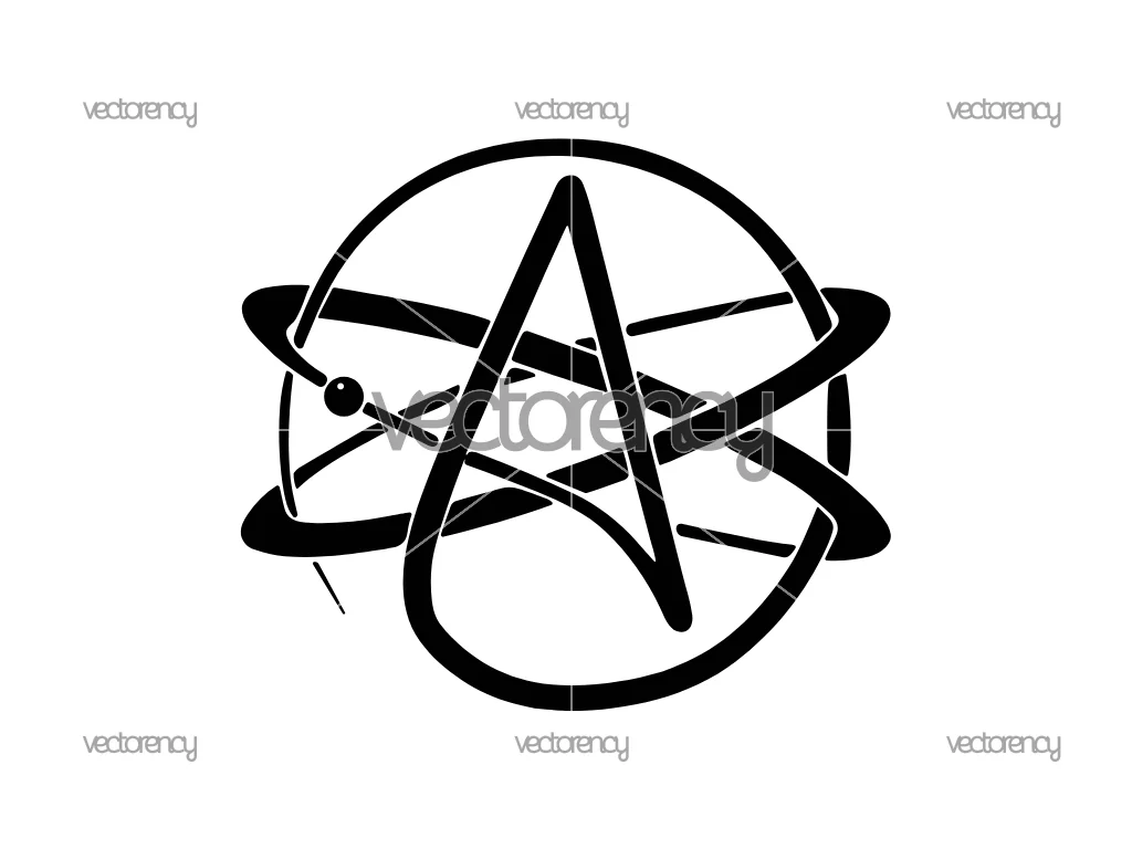 Atheist Atom Symbol SVG