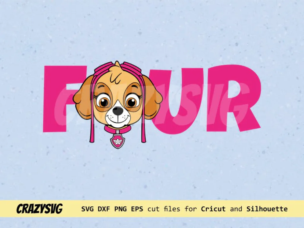 Four Sky SVG Paw Patrol Cut File