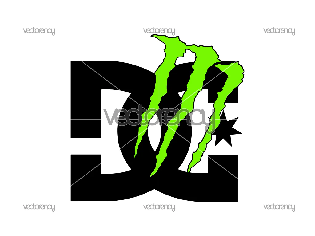 DC Monster Energy SVG PNG EPS DXF Files Logo
