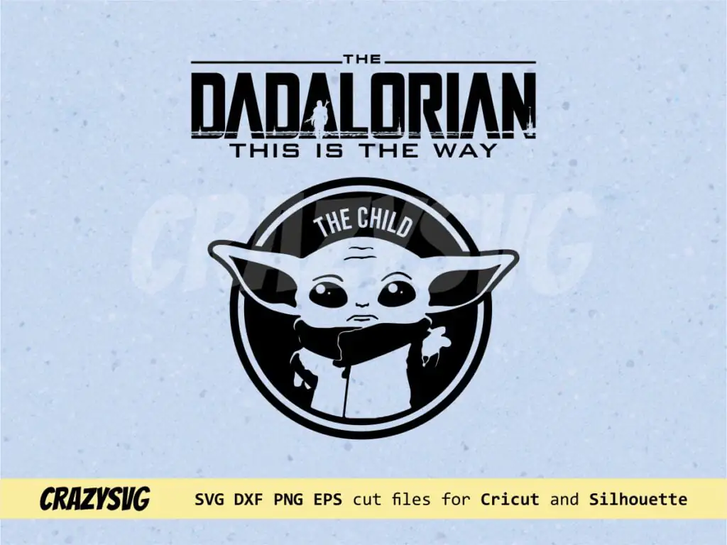 The Dadalorian and the Child SVG