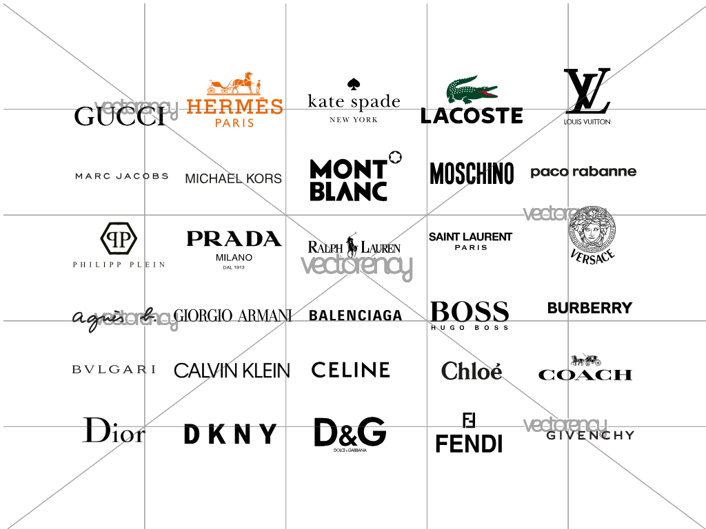 Fashion Brands Logo Vector Collection