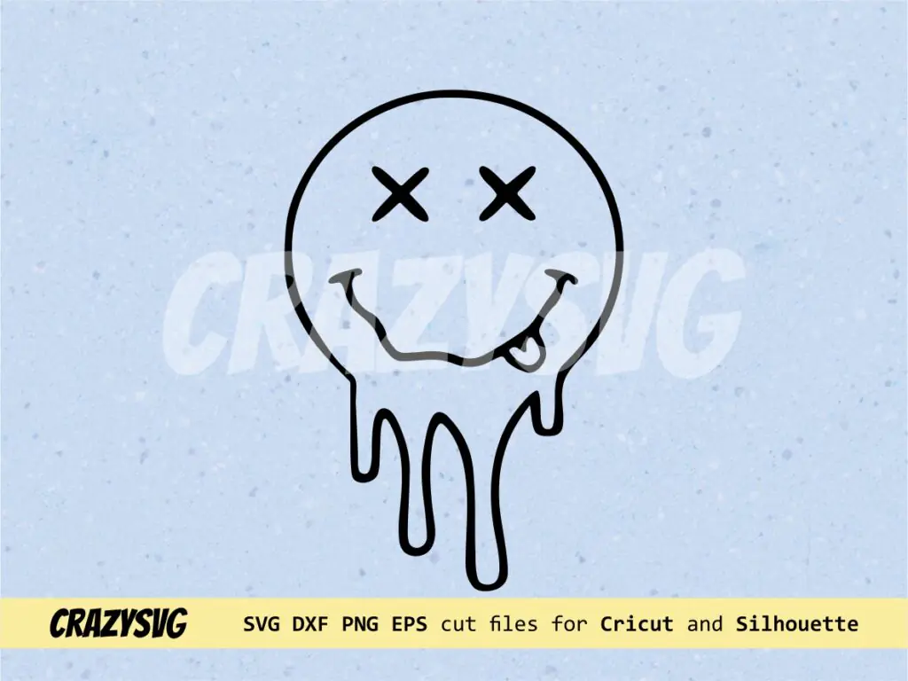 Melting, Faces, Melting Faces, Smile SVG For Cricut