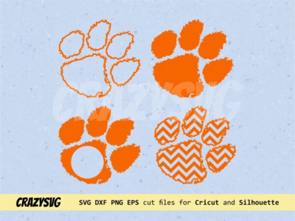 Clemson Paw SVG Cricut