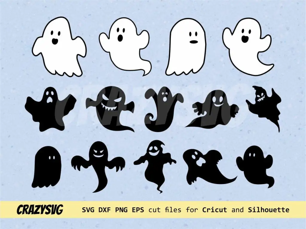 Silhouette Ghost SVG Bundle