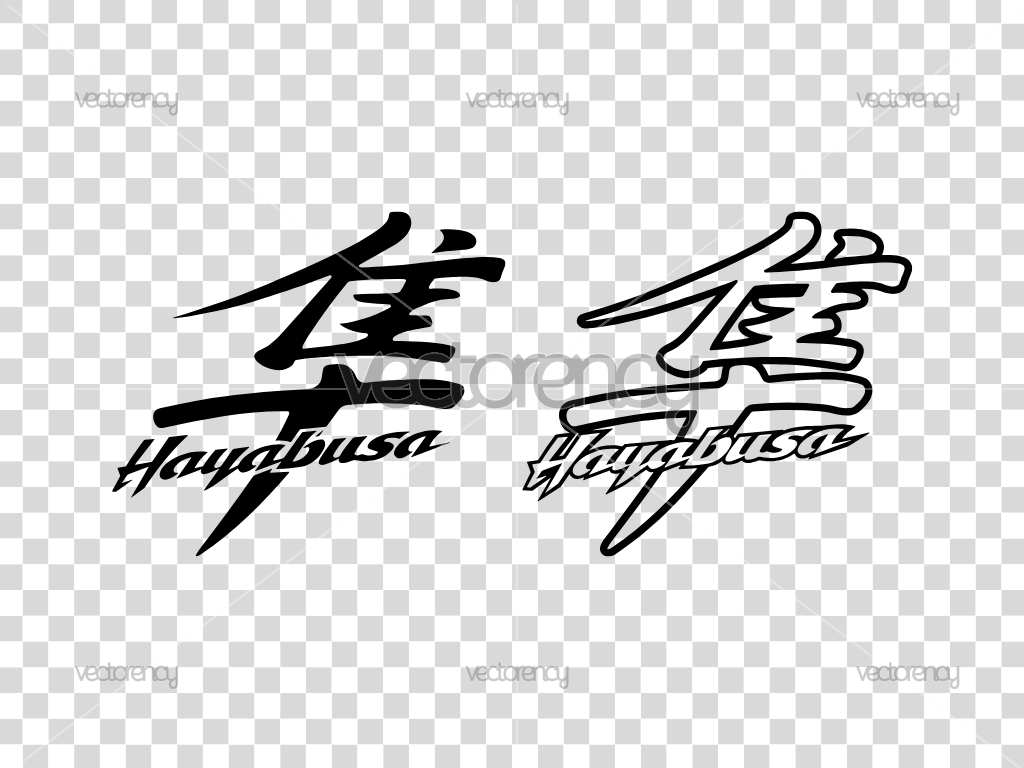 Suzuki Hayabusa Logo Sticker Cutting SVG EPS PNG