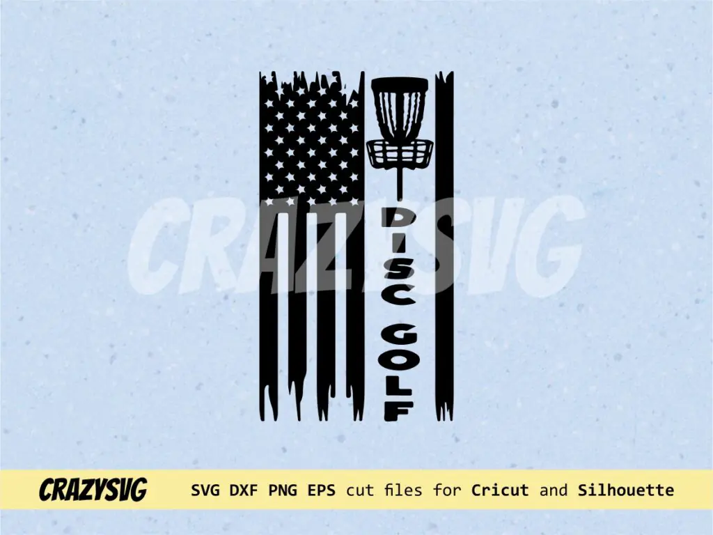 American Disc Golf SVG File Us Flag