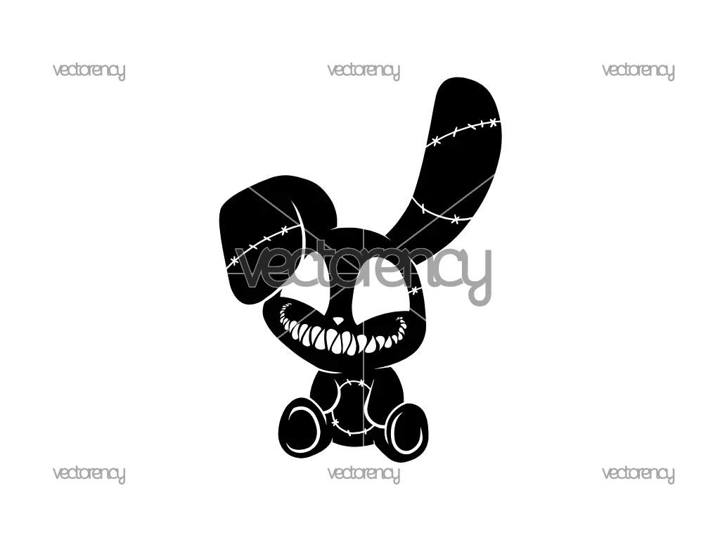 Cute Nightmare Bonnie DXF SVG EPS