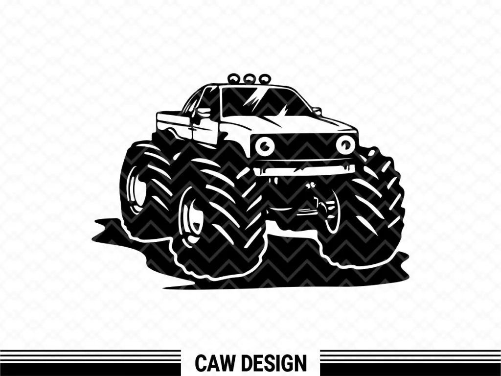 Monster Truck SVG Silhouette