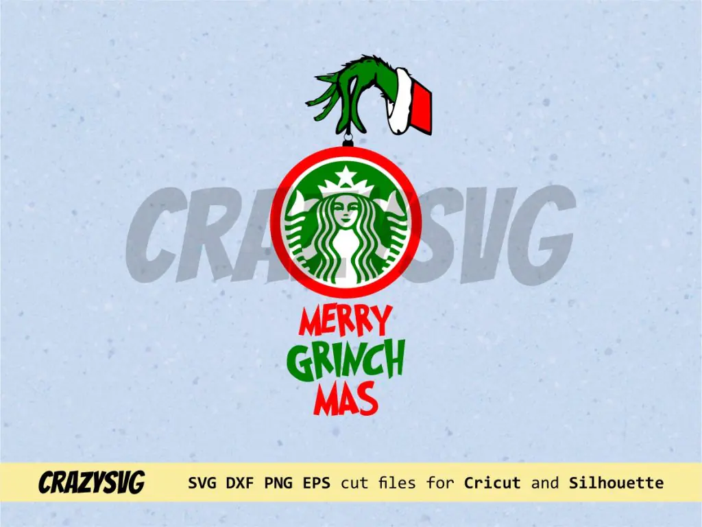 Starbucks Merry Grinchmas SVG Cricut