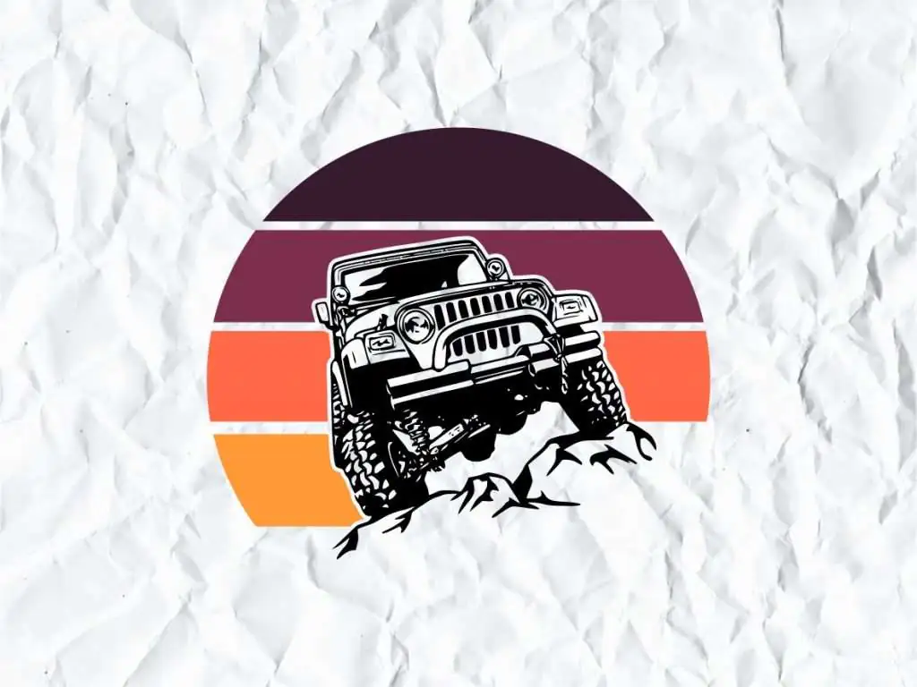 Jeep SVG – 4X4 Silhouette