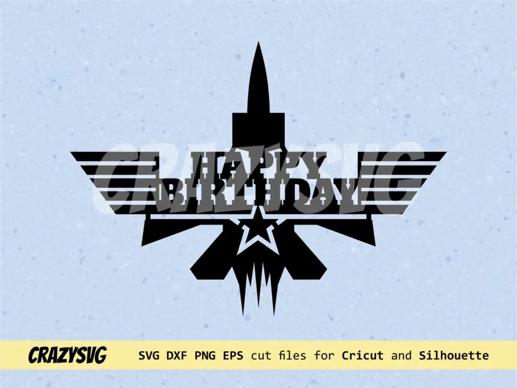 Top Gun Maverick Cake Topper SVG