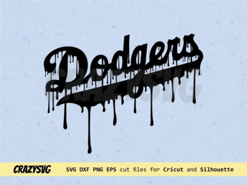 Dodgers Drip Dropped SVG PNG