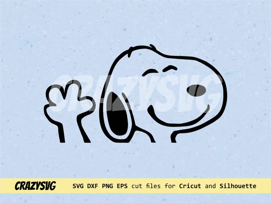 Snoopy Say Hai, Good Bye, Snoopy Decals Design File